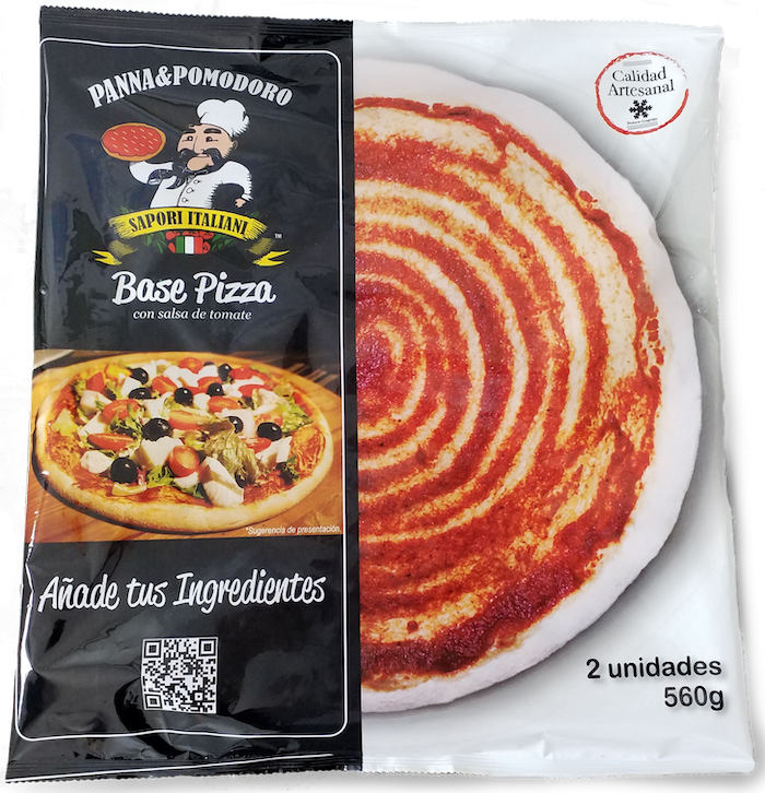 Frozen pizza base